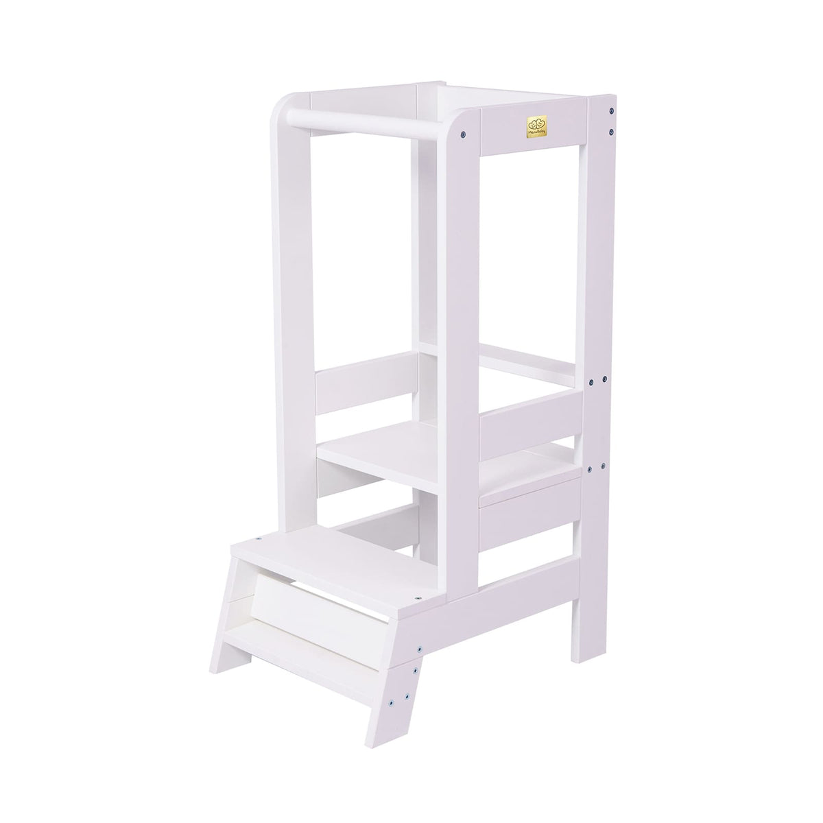 Ayudante de cocina de madera, blanco