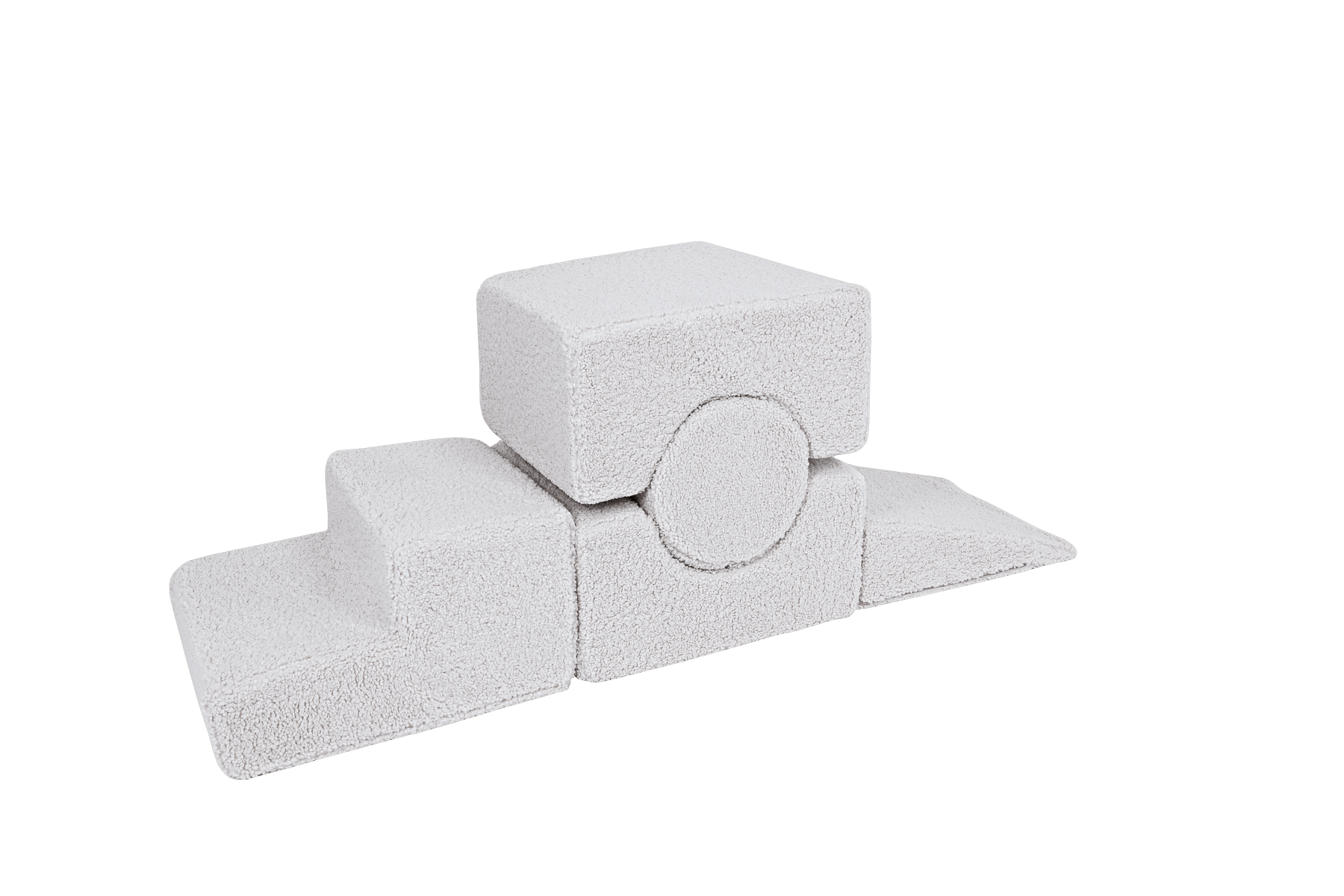 MeowBaby® Set de forma de osito con 5 elementos - Blanco - ZuriBoo