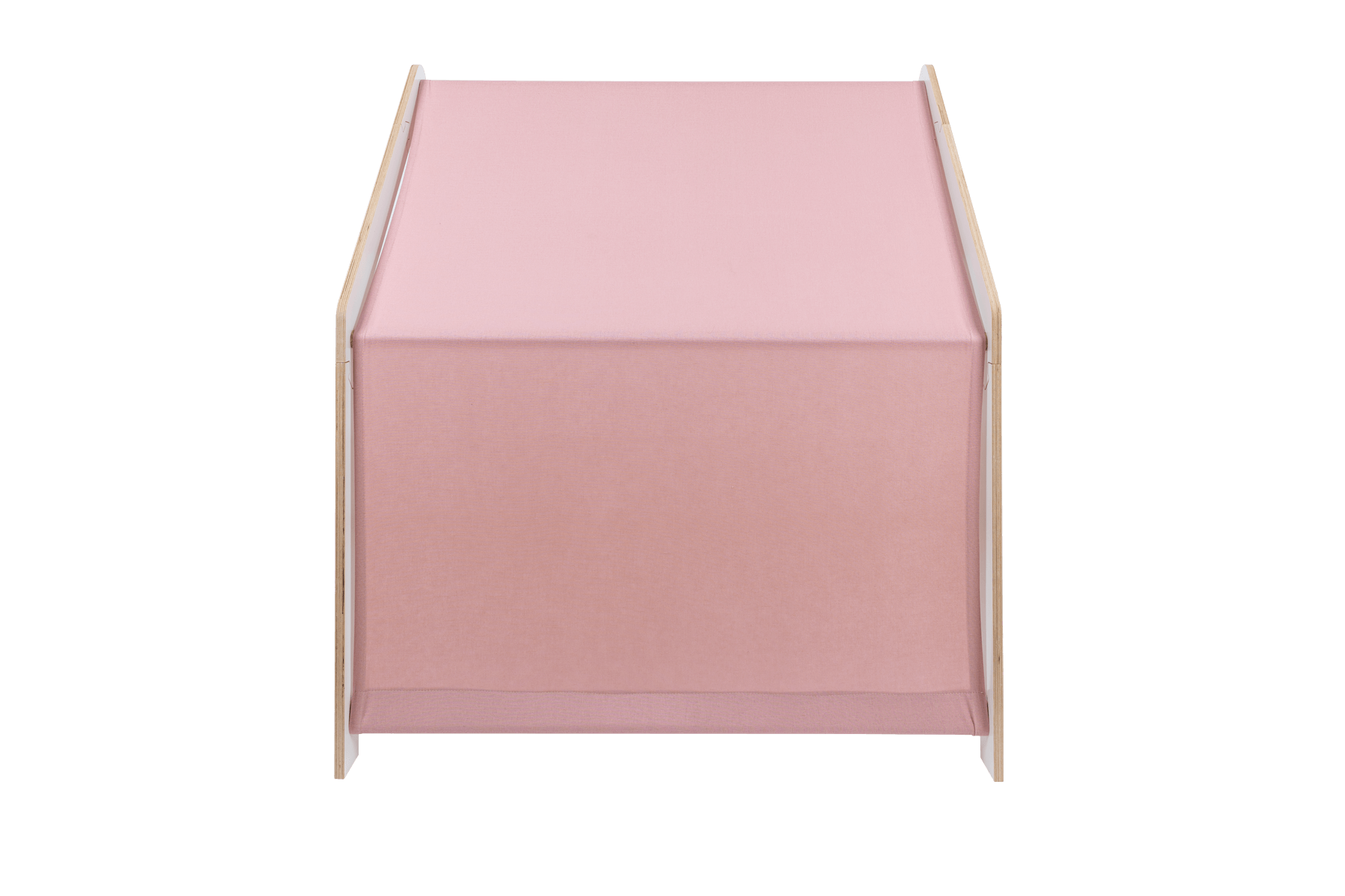 MeowBaby® Casita de Madera Blanca para Niños - Techo Rosa - ZuriBoo