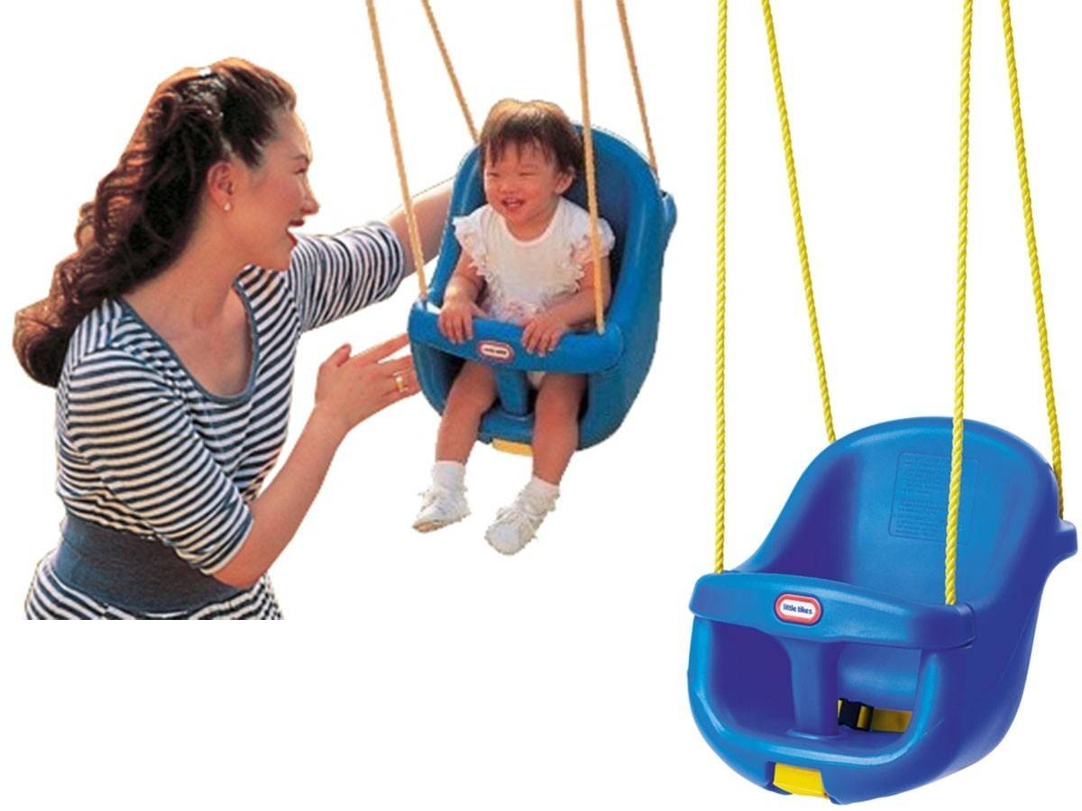 Columpio para niños pequeños con respaldo alto Little Tikes