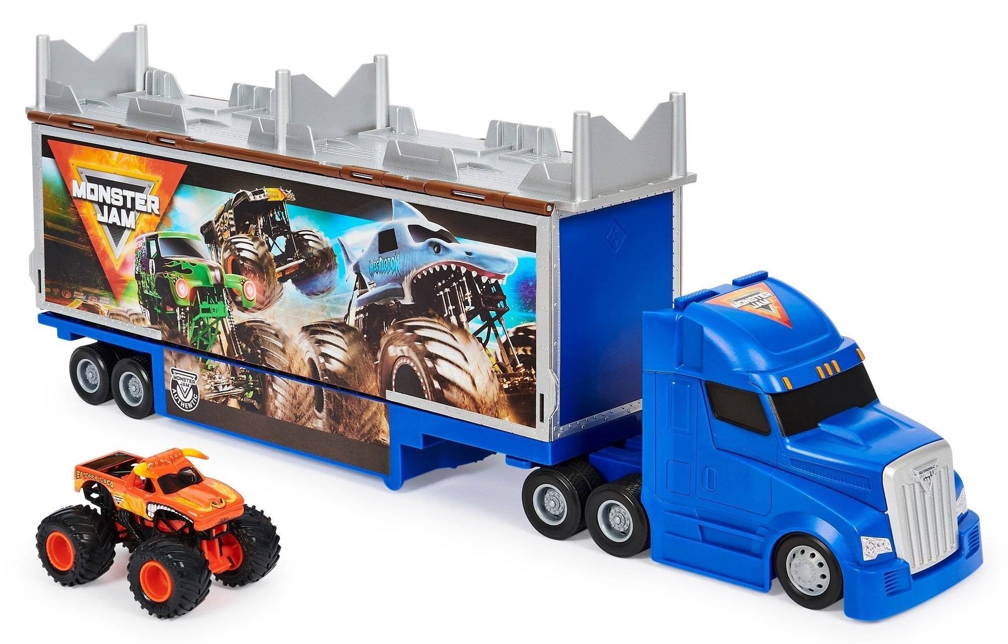 Hot Wheels Monster Jam 2en1 Transporter El Toro Loco 6058258