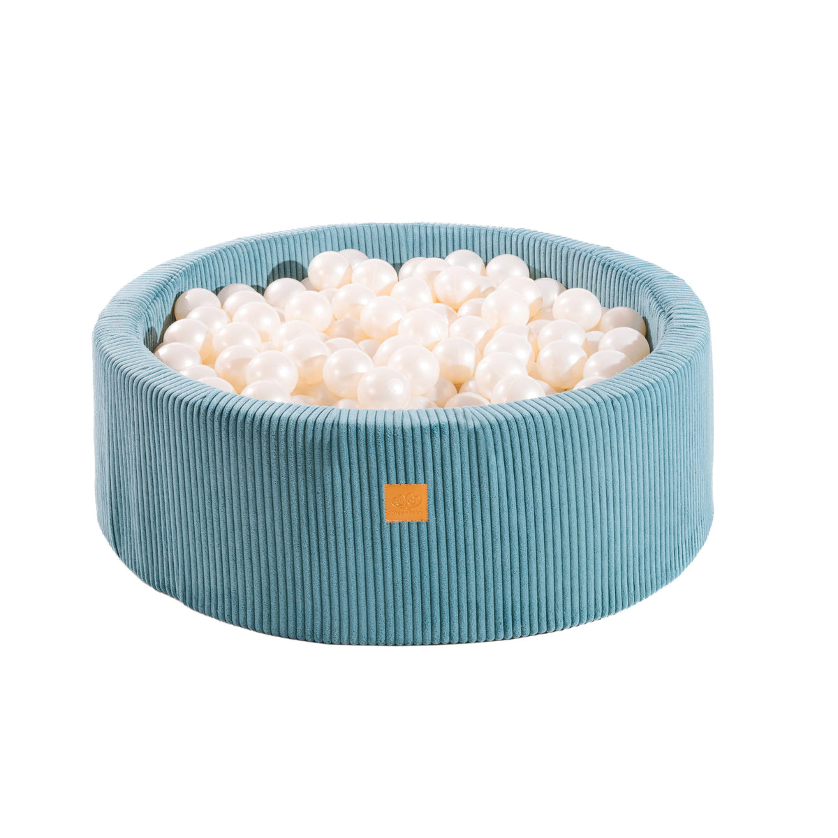 Piscina de bolas redonda con 200 bolas, 90x30cm, Turquesa, Estético