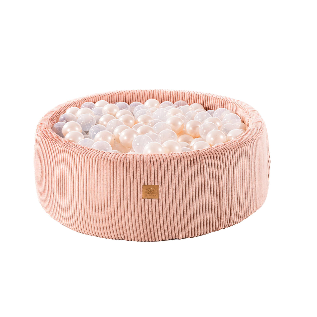 Piscina de bolas redonda con 200 bolas, 90x30cm, rosa, estético
