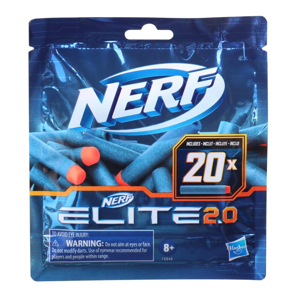 Juego de 20 dardos Nerf Elite 2.0 Hasbro F0040