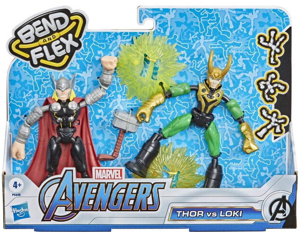 Hasbro Bend And Flex Thor y Loki Marvel F0245