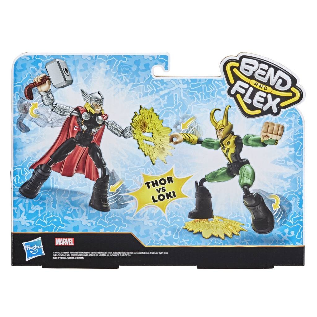 Hasbro Bend And Flex Thor y Loki Marvel F0245