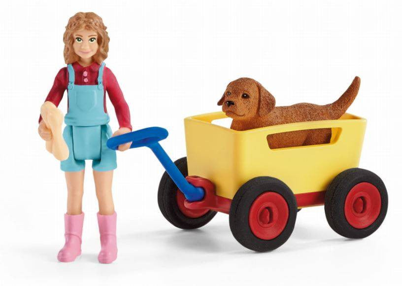 Schleich 42543 Cochecito para perros Farm World