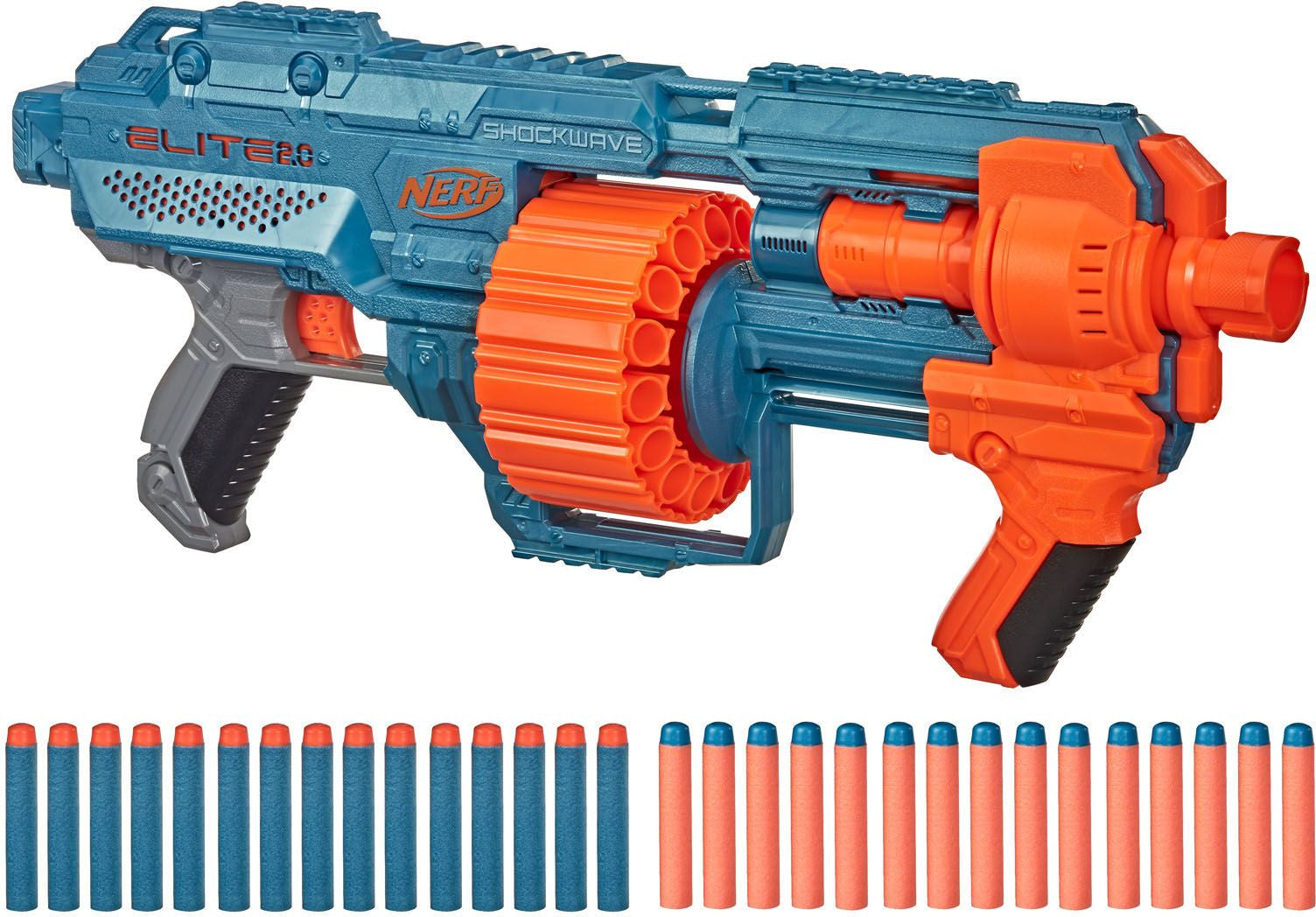 Lanzador Nerf Elite 2.0 Shockwave RD-15 E9527