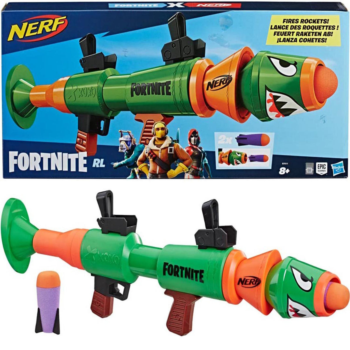 Nerf Fortnite RL Cohete Oxidado Bazooka E7485