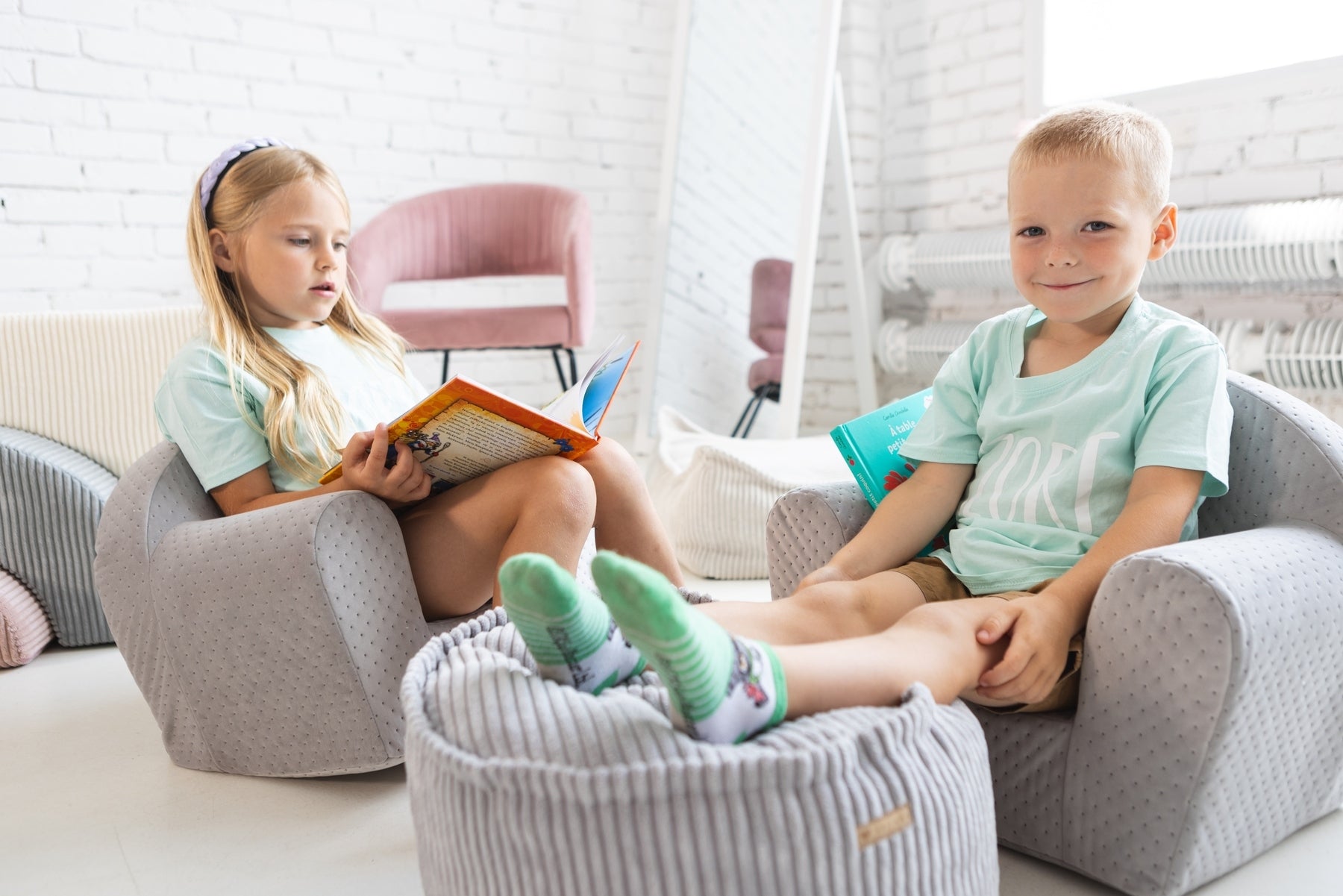 asiento infantil acolchado