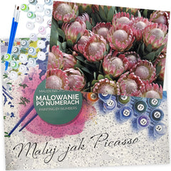 Pintura por números, lienzo de flores florecientes, kit creativo Norimpex 1005648