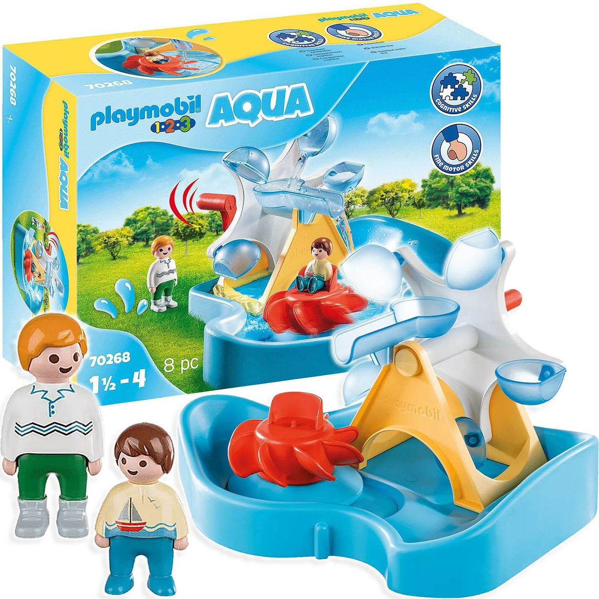 Playmobil Aqua Molino de Agua con Ladrillos Carrusel Set 70268