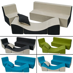 conjunto completo de muebles: sillón + sofá + sofá para niños, diversión, relajación, relajación