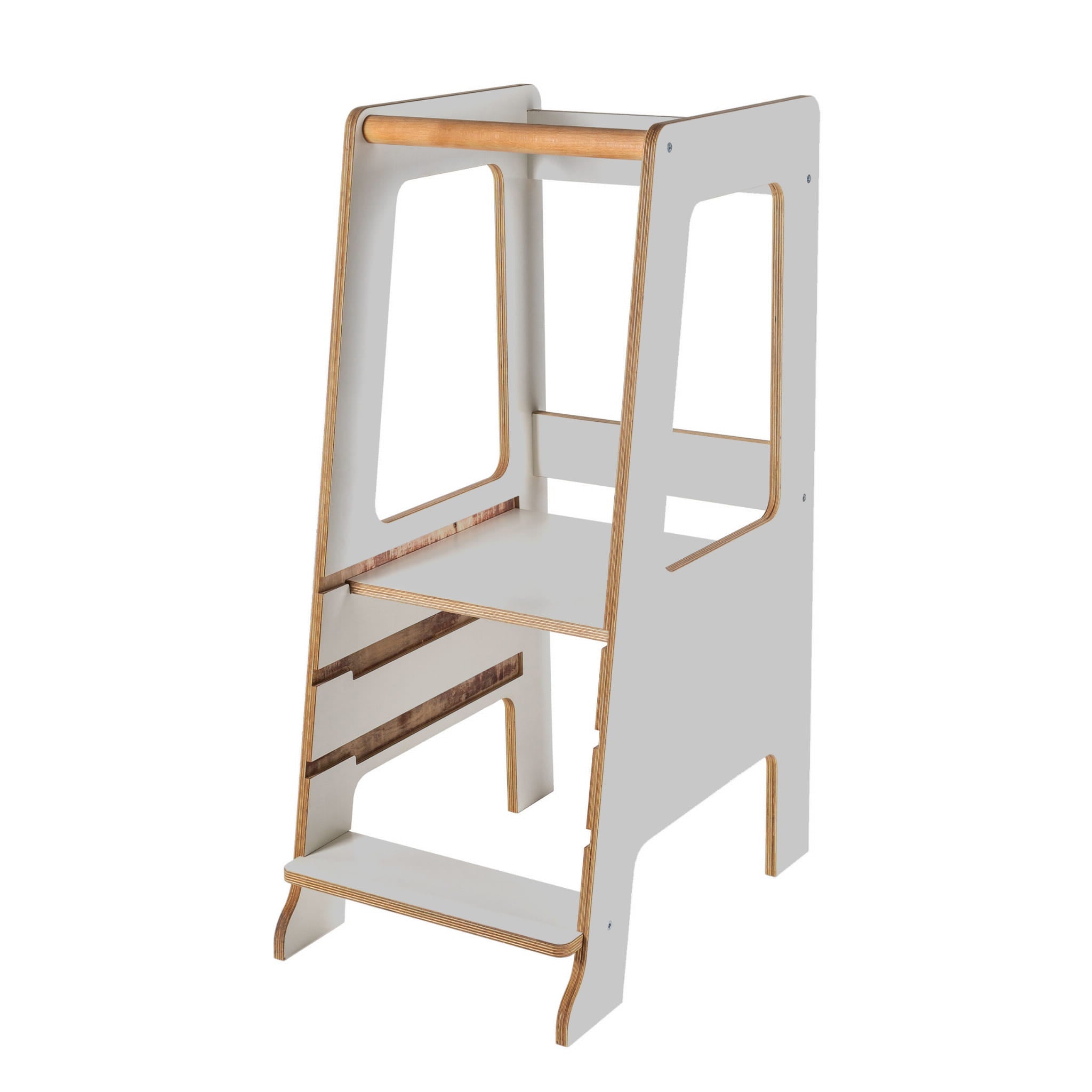 Ayudante de cocina de madera Scandi, gris