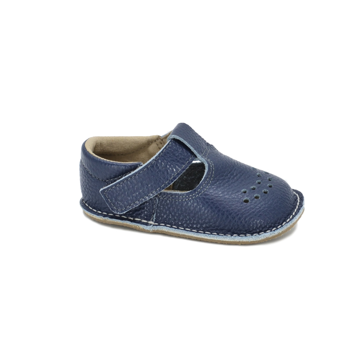 Zapatos Niños Piel Lusti - Azul Oscuro - ZuriBoo