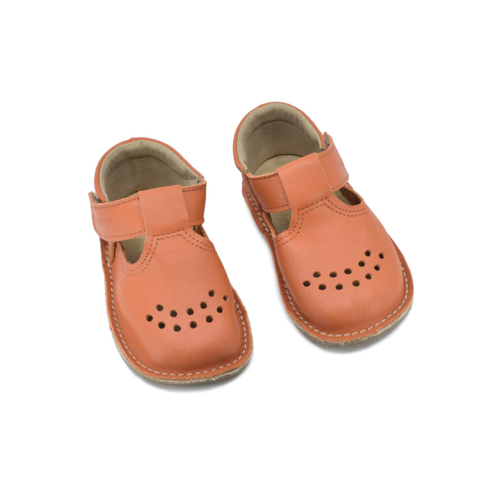 Zapatos Niños Piel Lusti - Naranja - ZuriBoo