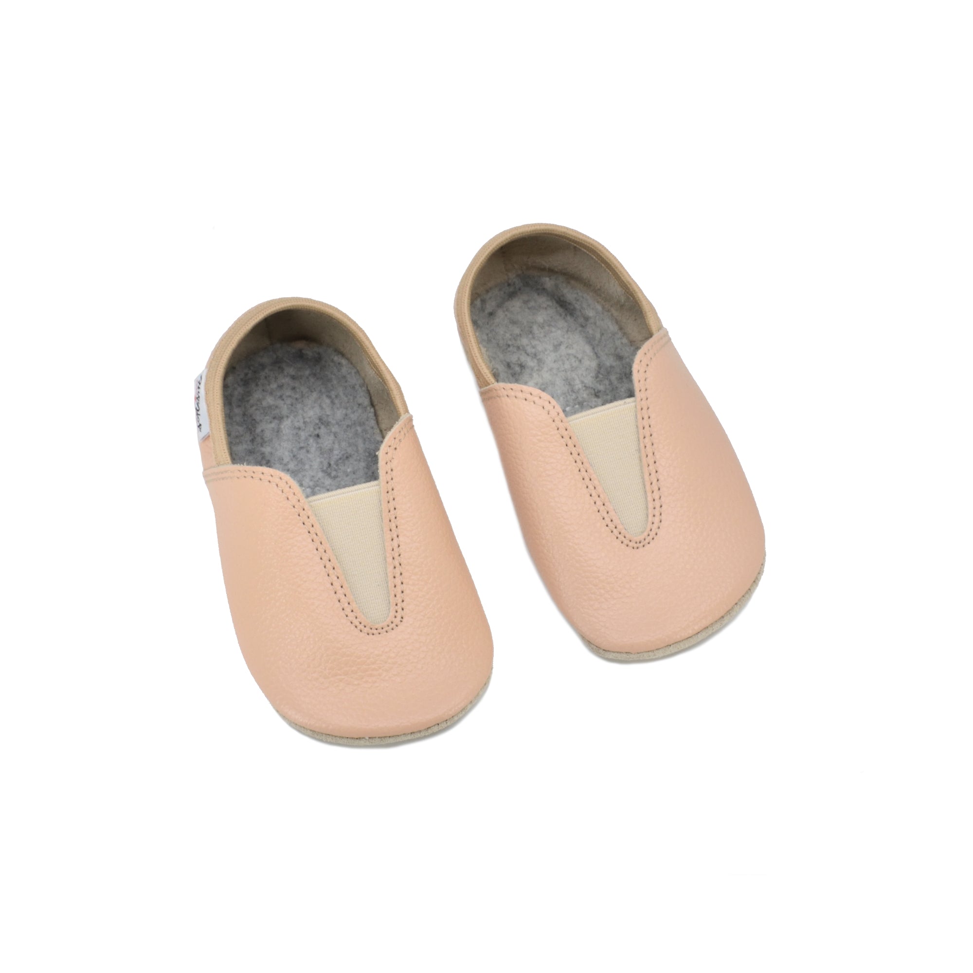 Punsa Pantuflas descalzas para niños - Beige - ZuriBoo