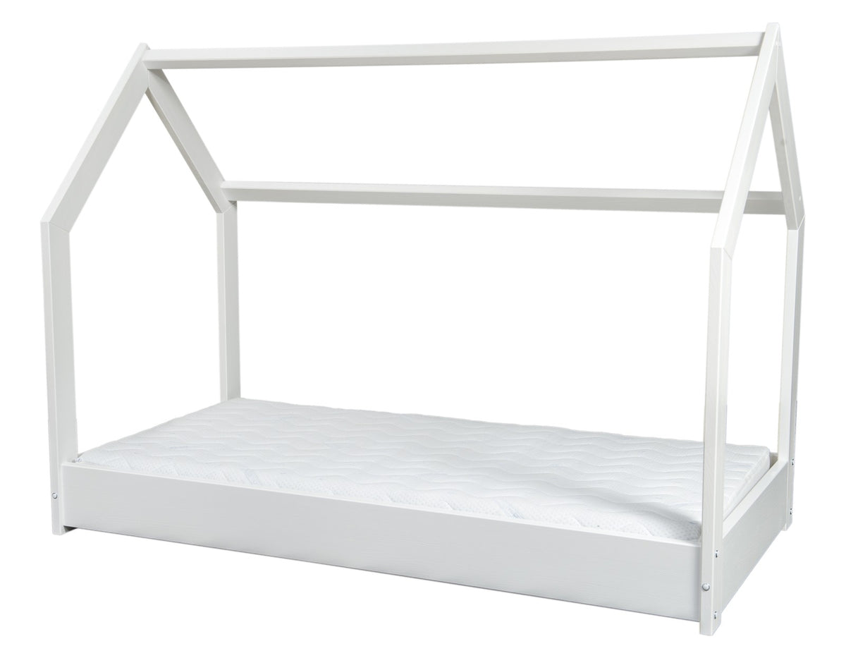 Colchón ECO + juego de cama casita escandinava 190x90cm