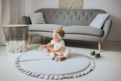 alfombra infantil grande, doblada por la mitad, algodón, 100 cm, habitación infantil