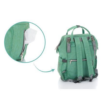 Mochila para pañales Fillikid - Menta - ZuriBoo