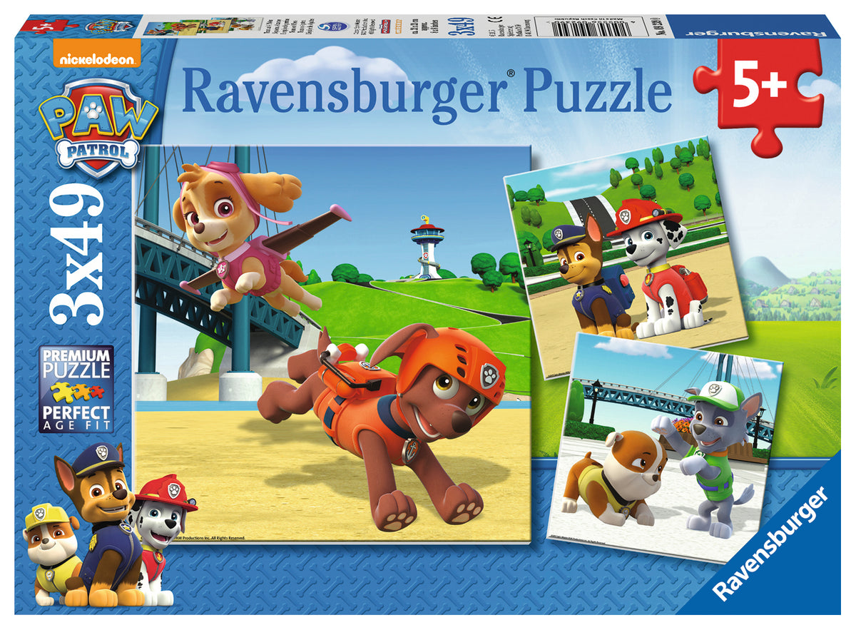 Ravensburger Puzzle 3X49 Ud La Patrulla Canina El Equipo