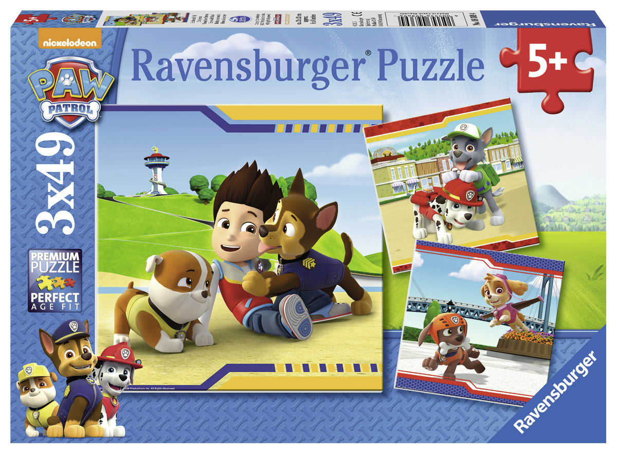 Ravensburger Puzzle 3X49Pz Patrulla Canina