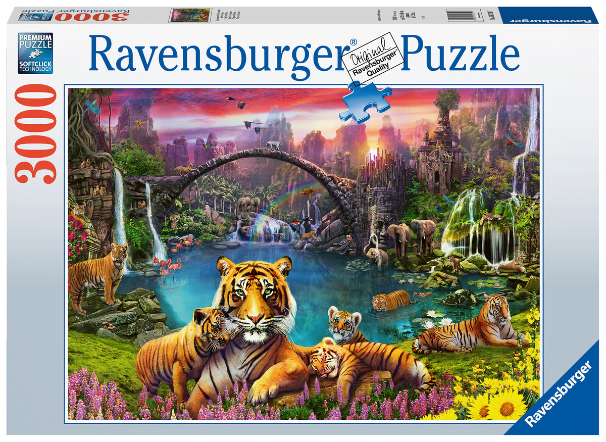 Ravensburger Puzzle 3000 Pc Tigre En La Laguna Paraíso\N