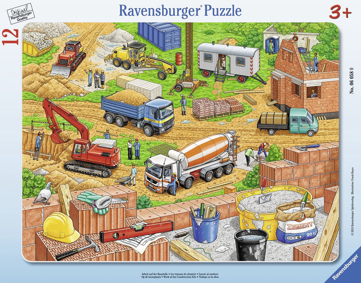 Ravensburger Puzzle Con Estructura De 12 Piezas Trabajo En La Obra