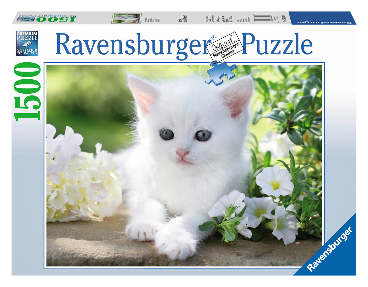 Ravensburger Puzzle 1500 Piezas Gatito Blanco