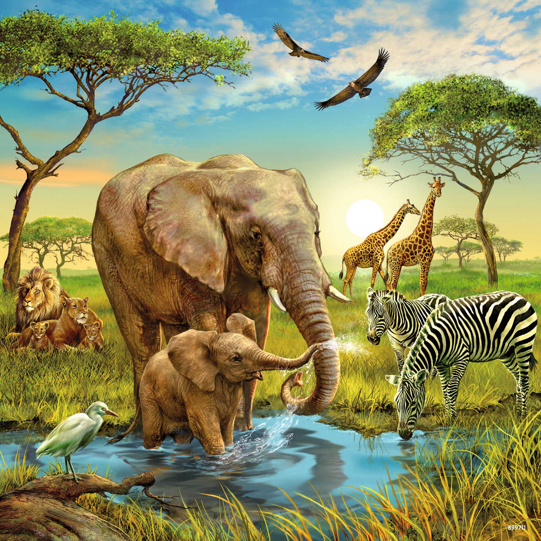 Ravensburger Puzzle 3x49 ud Mundo Animales