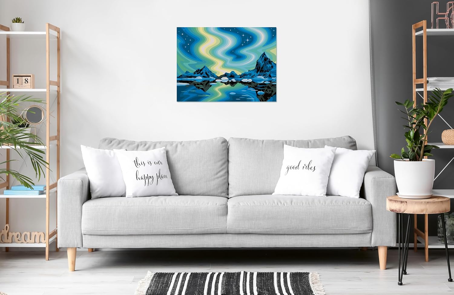 Pintura Por Números Ravensburger Aurora Boreal