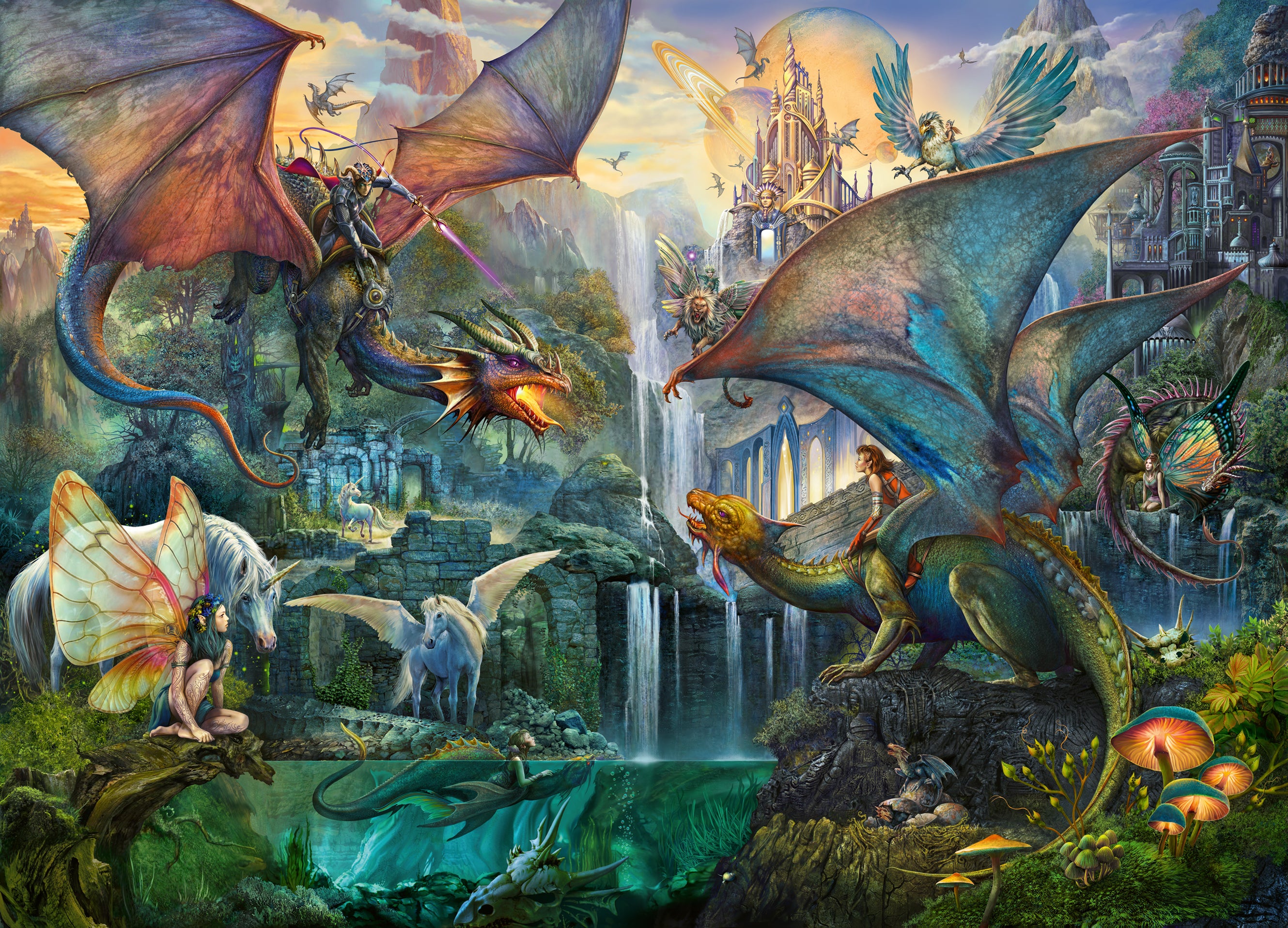 Ravensburger Puzzle 9000 Pc Bosque de Dragones