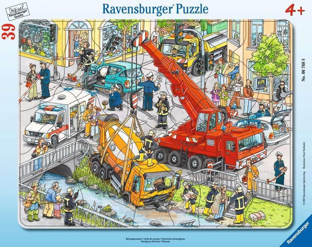 Ravensburger Frame Puzzle 39 Piezas Una Misión De Rescate