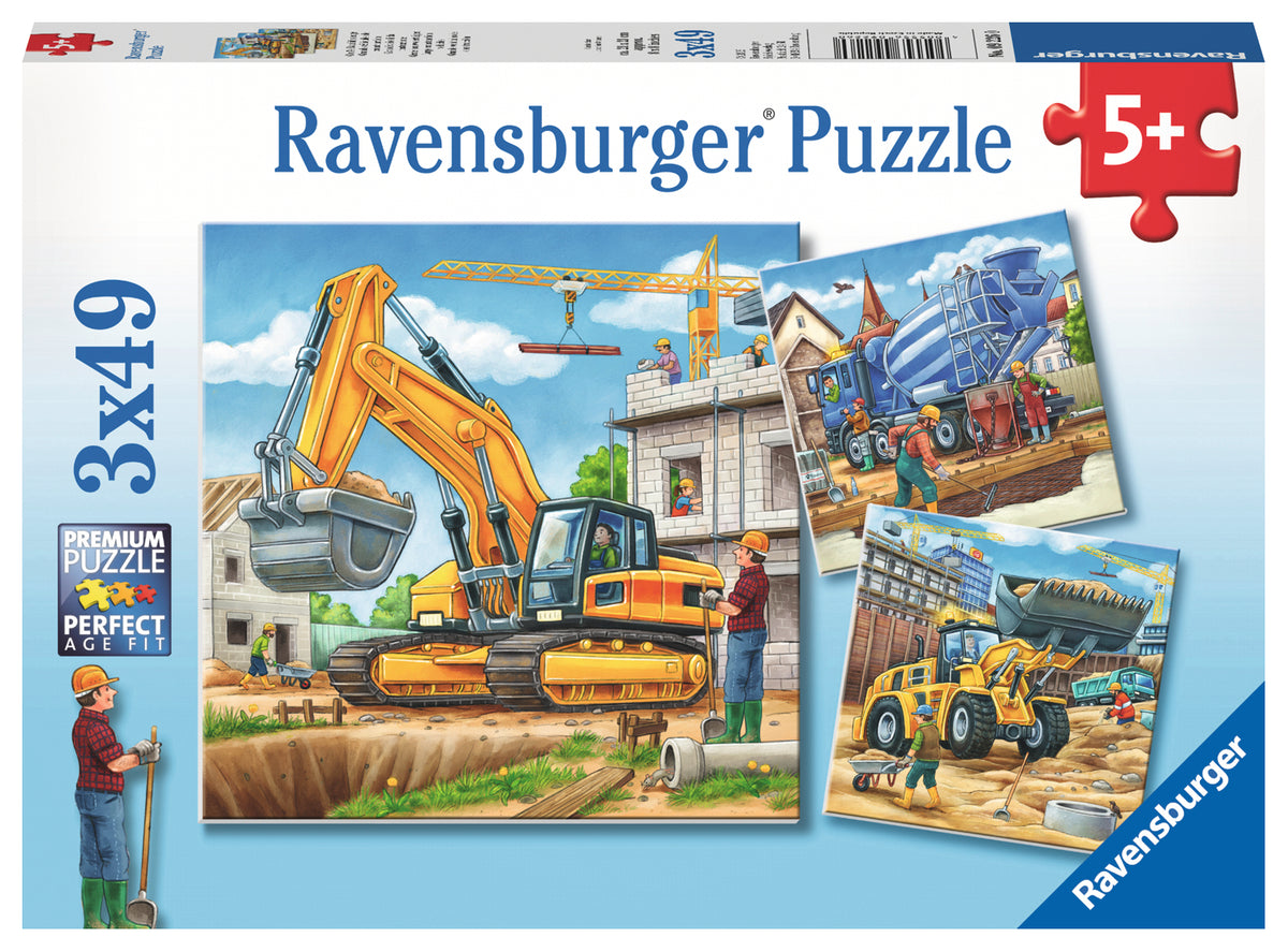 Ravensburger Puzzle 3X49 Ud Máquinas Gigantes