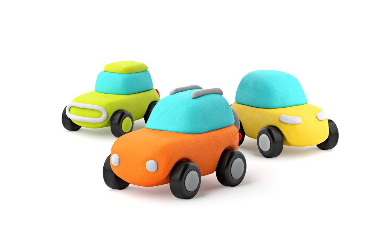 Hey Clay Plastilina Coches Ecológicos Con Ruedas