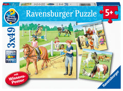 Ravensburger Puzzle 3X49 Ud Caballos