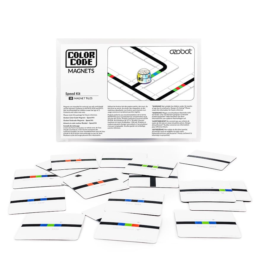 Ozobot Color Code Imanes Speed Kit 18 Azulejos