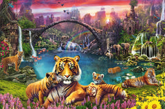 Ravensburger Puzzle 3000 Pc Tigre En La Laguna Paraíso\N