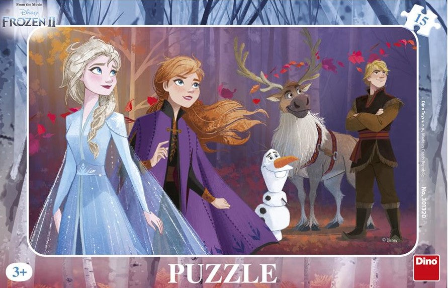 Rompecabezas Con Marco De Dinosaurio De 15 Piezas, Disney Frozen