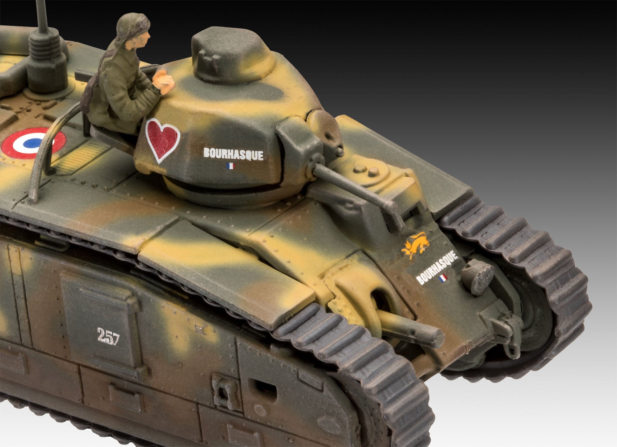 Modelo De Plástico Revell Char. B.1 Bis Y Renault Ft.17 1:76