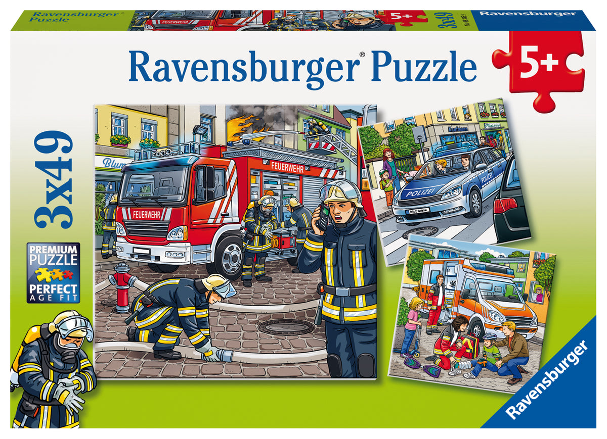 Ravensburger Puzzle 3X49 Pc Servicio De Rescate