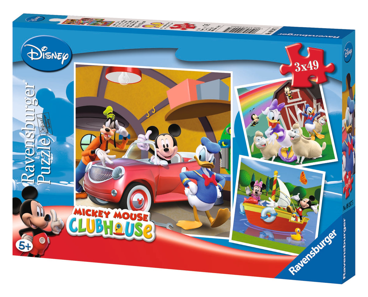 Ravensburger Puzzle 3X49 Pz La Casa Club De Mickey Mouse