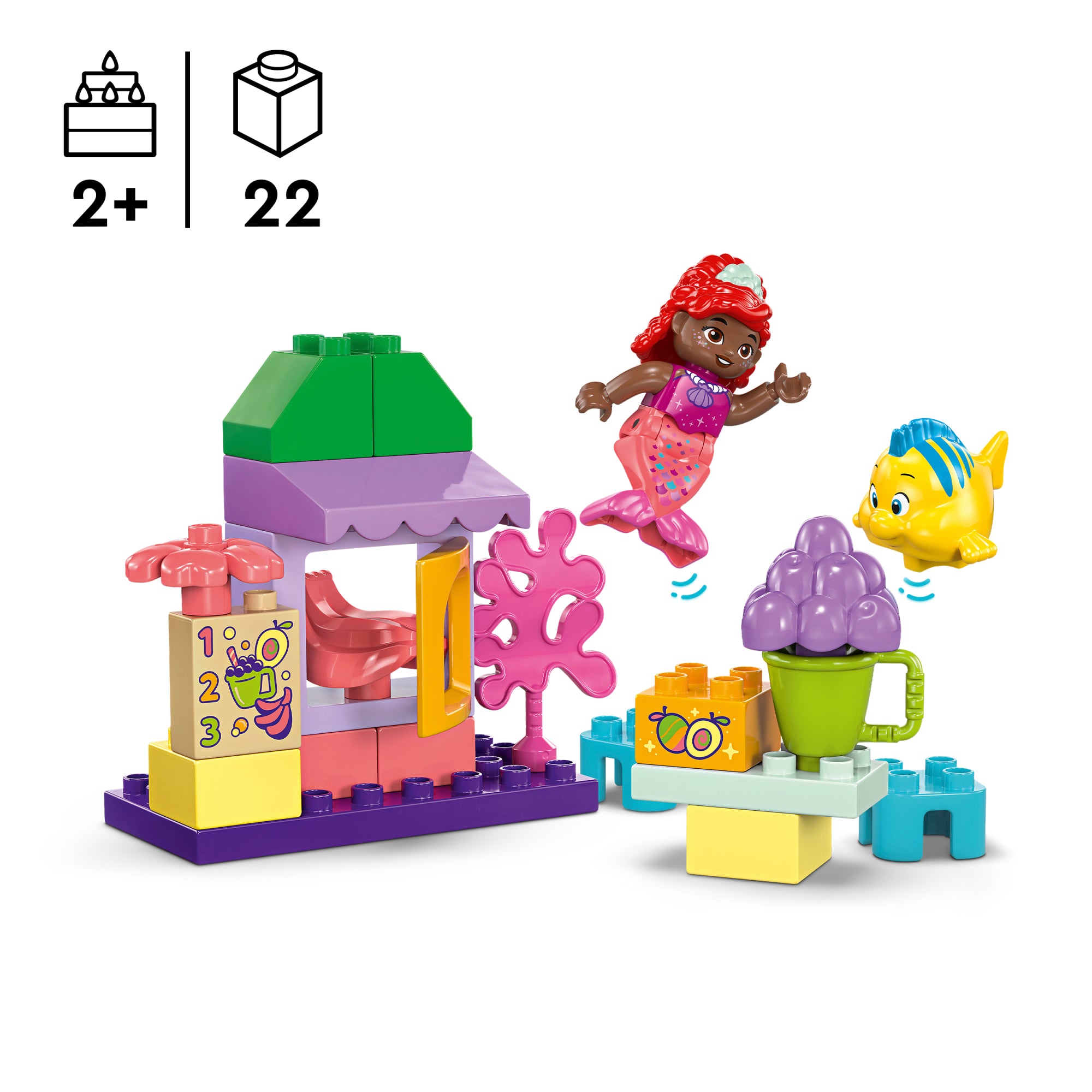 Puesto de café de Ariel y Flounder LEGO DUPLO