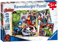 Ravensburger Puzzle 3X49 Ud Marvel Vengadores