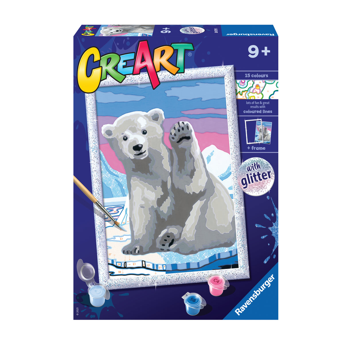 Pintura por números Ravensburger Oso polar Saludo