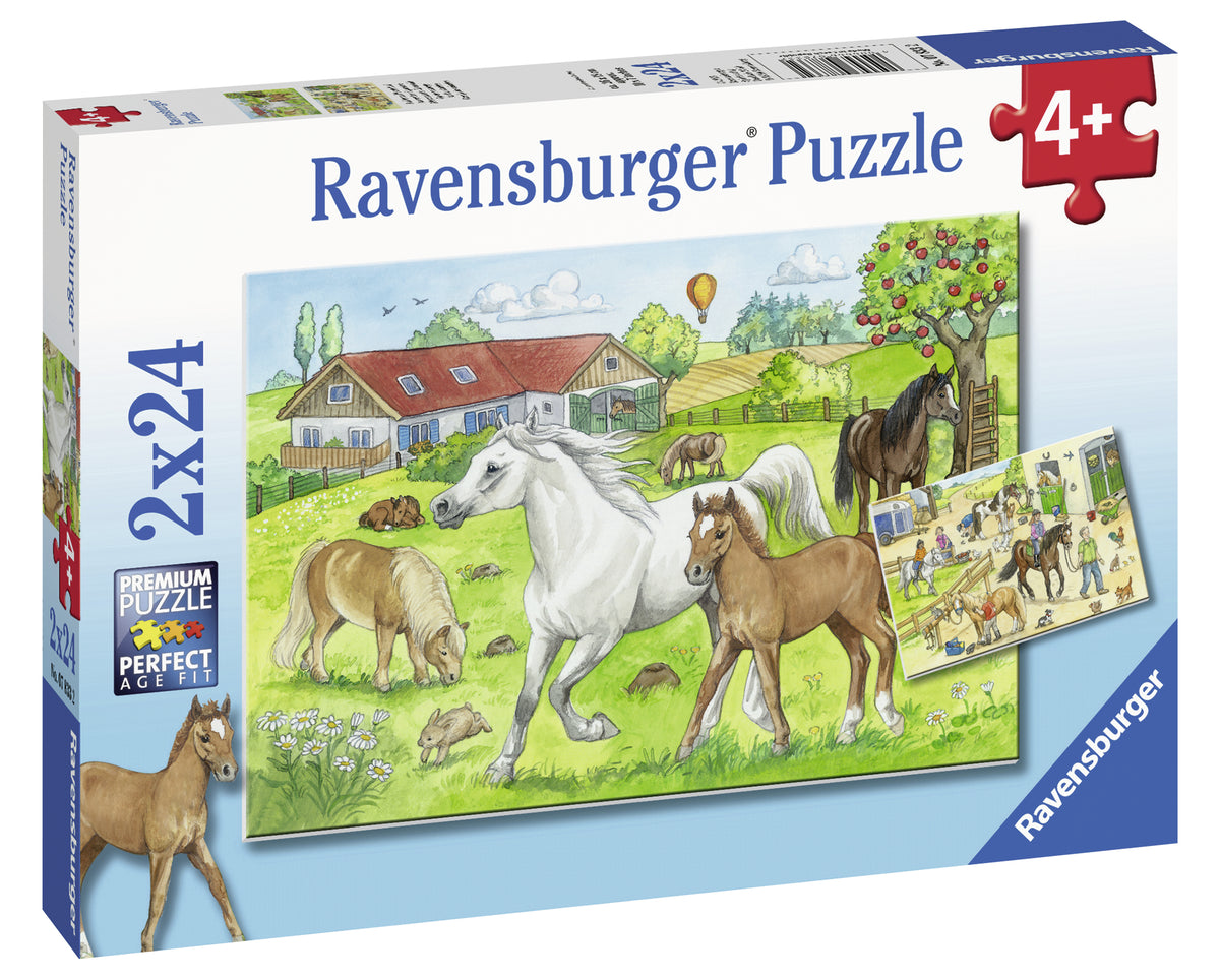 Ravensburger Puzzle 2X24 Ud Caballos