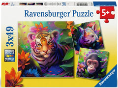 Ravensburger Puzzle 3X49 Ud Niños De La Selva