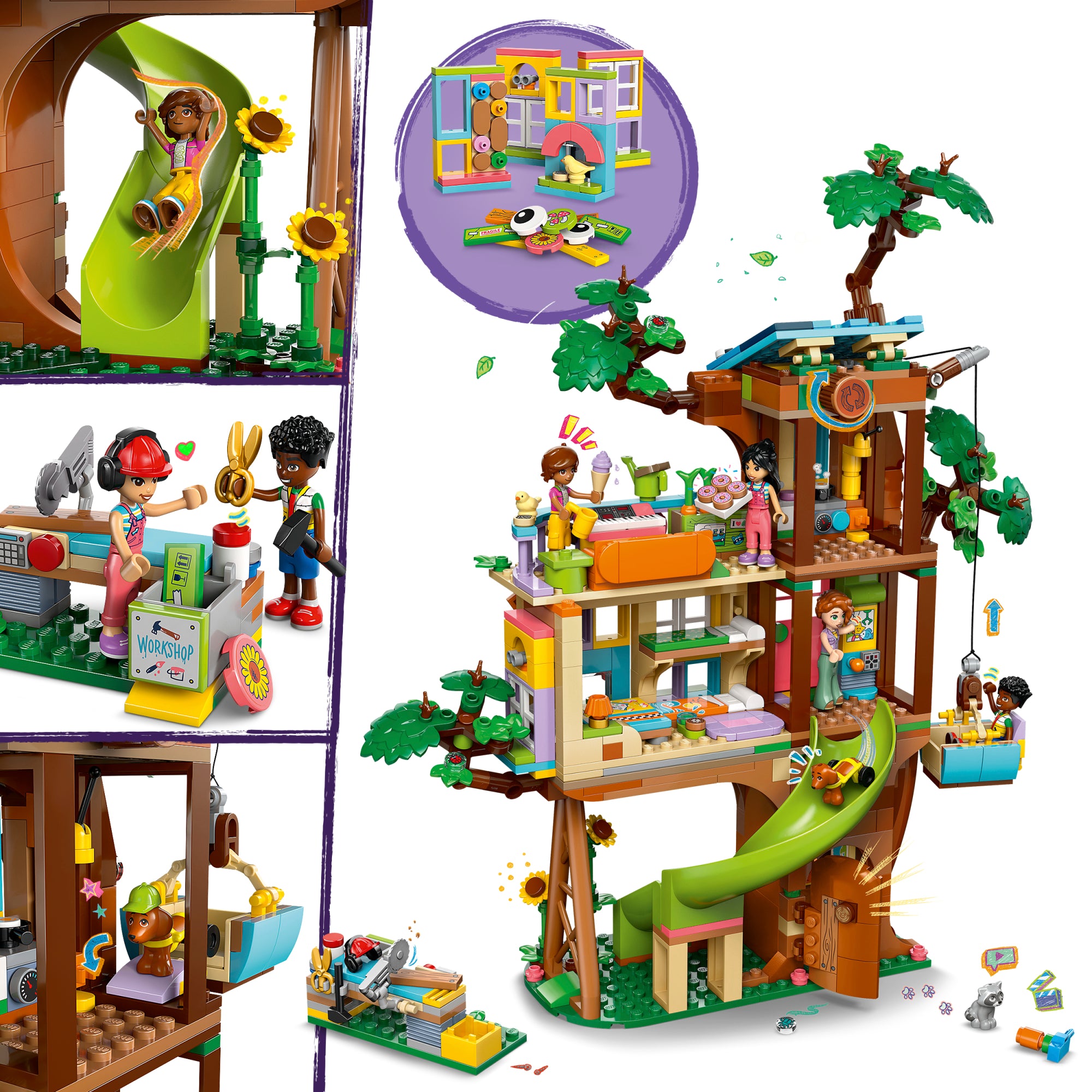 Hangout de la Casa del Árbol de la Amistad de LEGO Friends