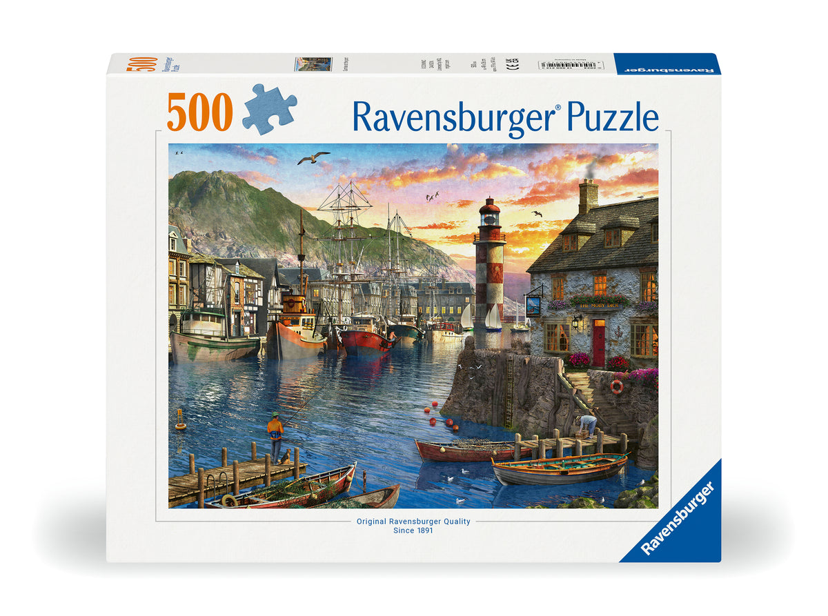 Ravensburger Puzzle 500 Piezas Amanecer En El Puerto