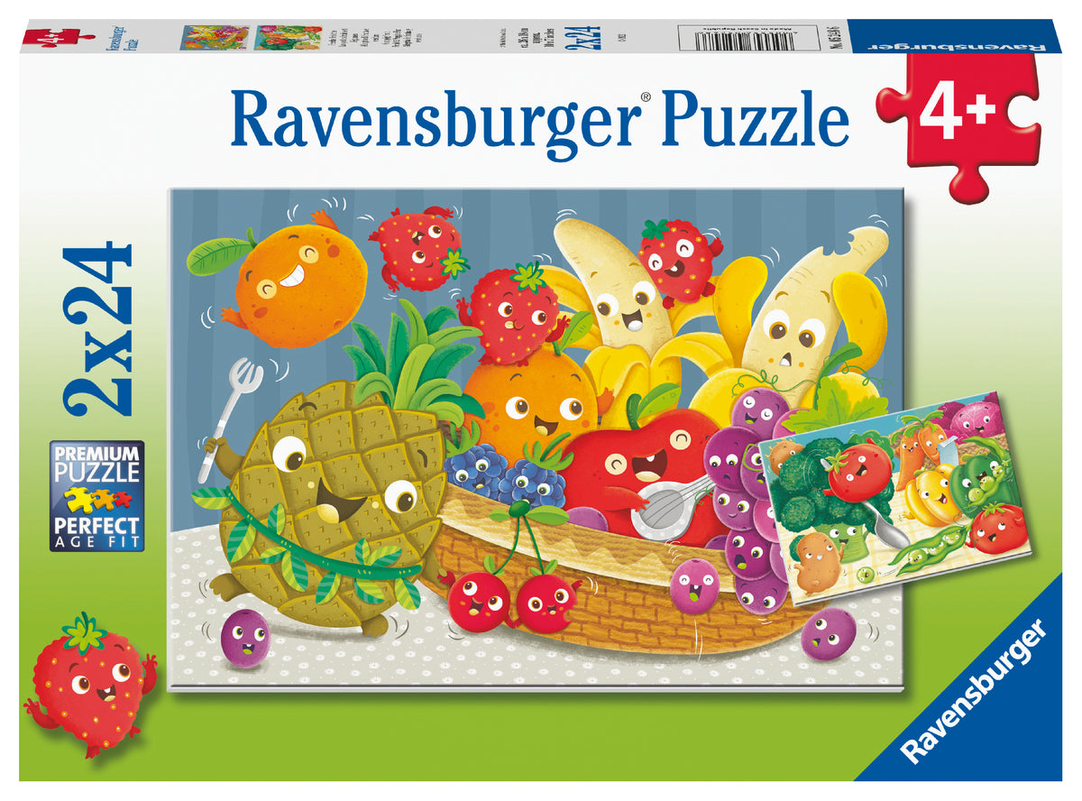 Ravensburger Puzzle 2X24Ud Frutas Y Verduras Frescas